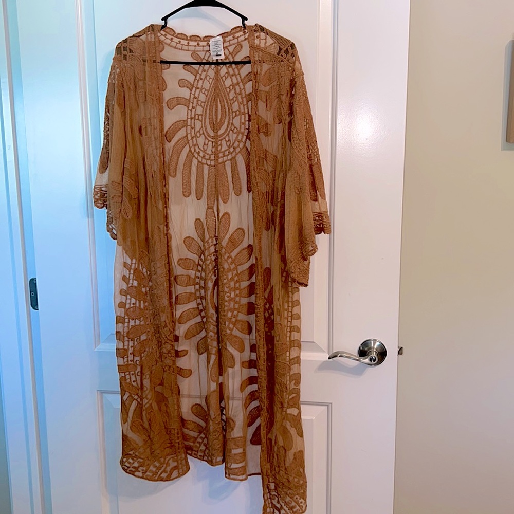 Trendy cover up/sheer cardigan